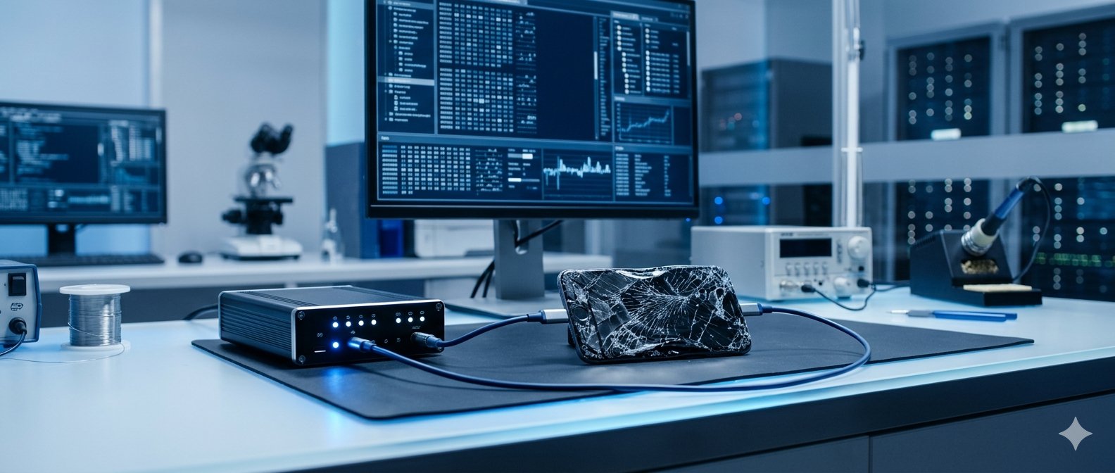 Illustration of mobile device forensic acquisition
